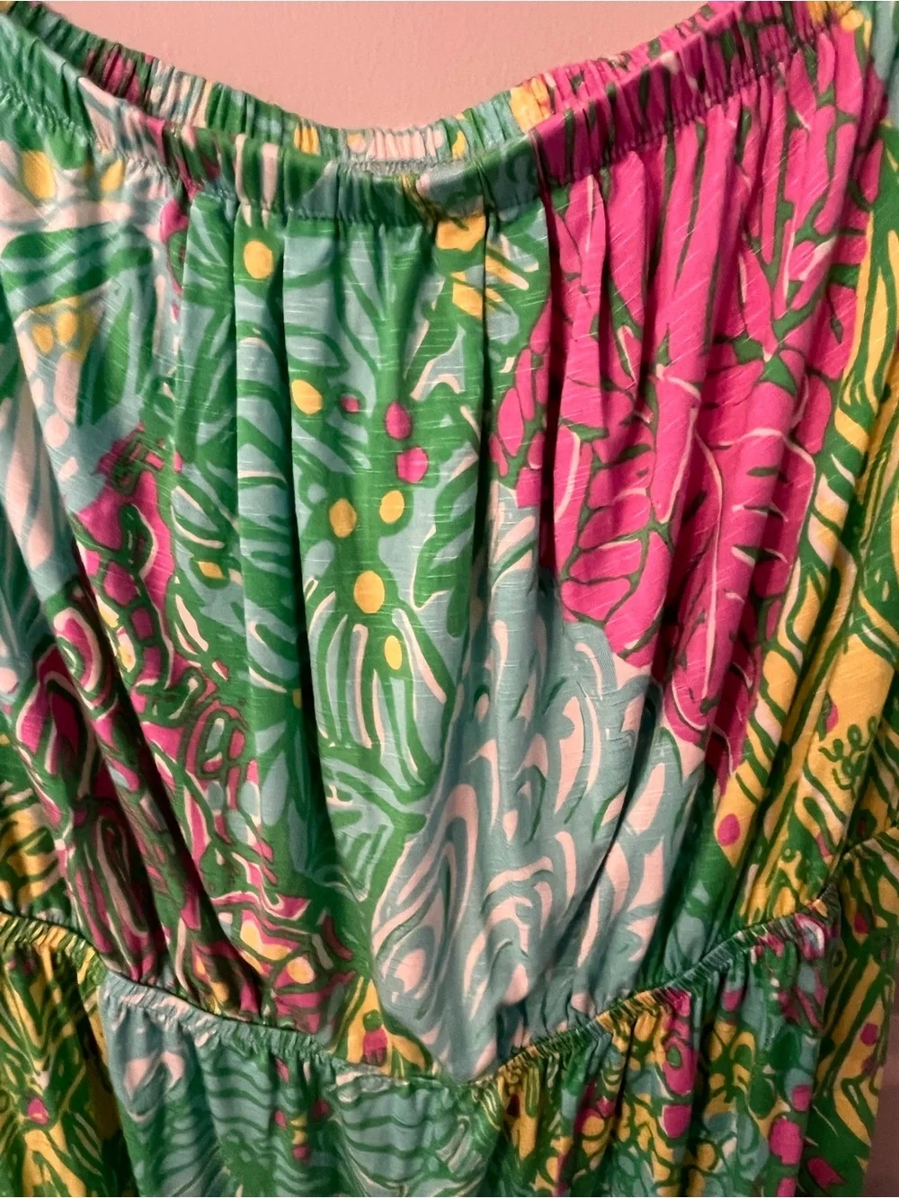 Lilly Pulitzer Strapless Maxi Dress-  Size L - Picture 9 of 12